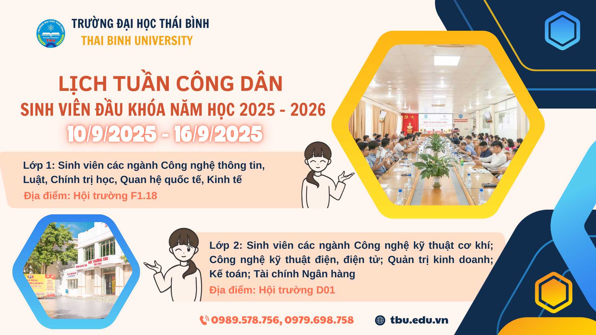 LỊCH TUẦN CÔNG DÂN - SINH VIÊN ĐẦU KHÓA NĂM HỌC 2025-2026